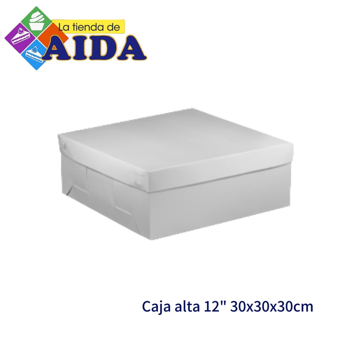 Caja alta para queque/torta
