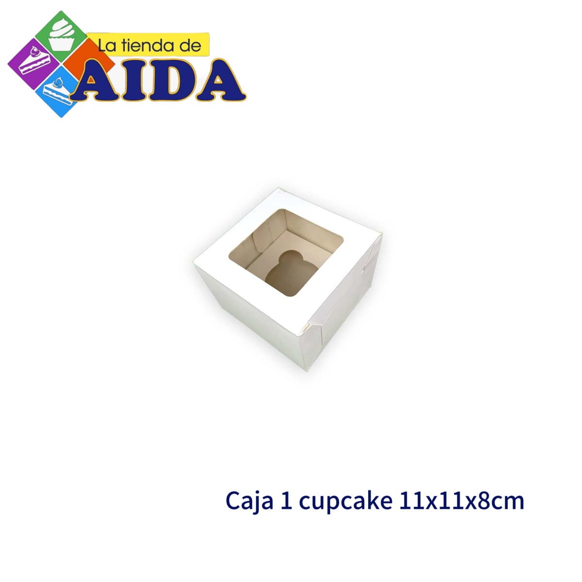 Caja para cupcakes - 1 cavidad