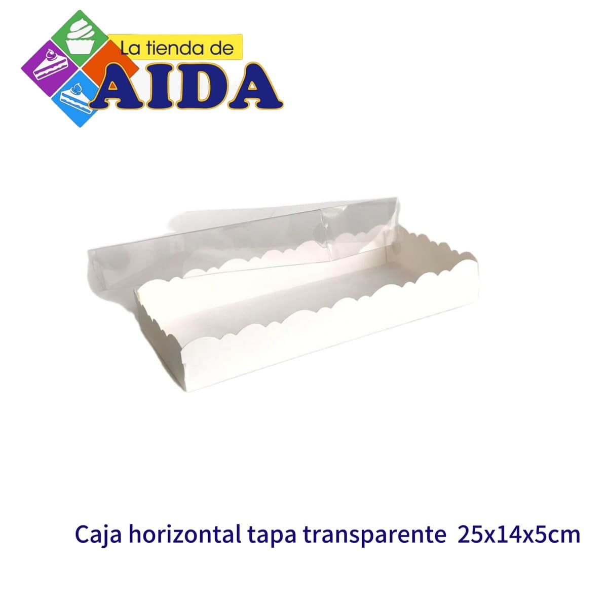 Caja con tapa transparente