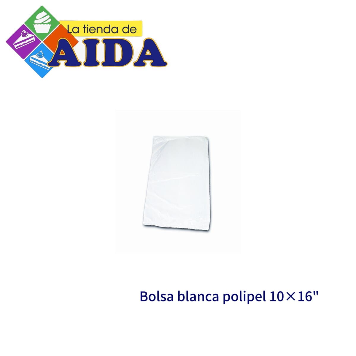 Bolsa blanca polipel (opaca)