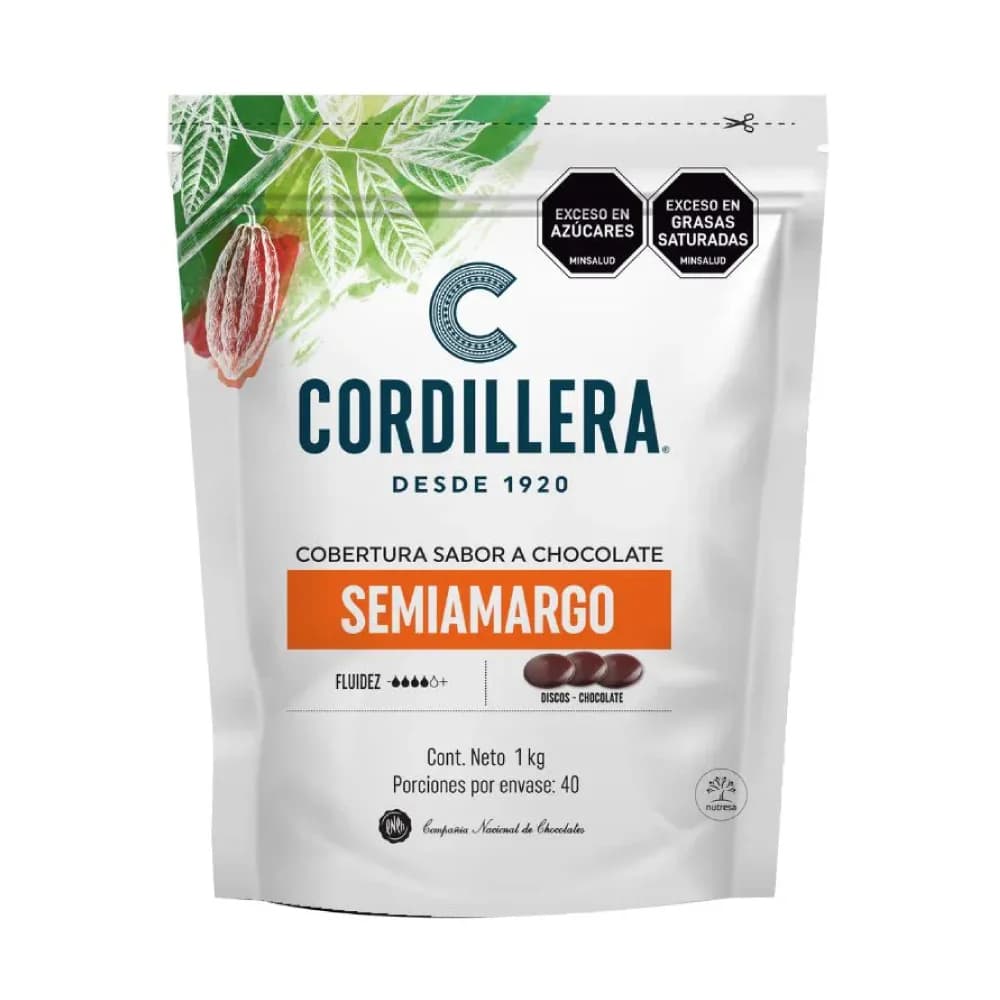 Cobertura Cordillera semiamargo 500 g
