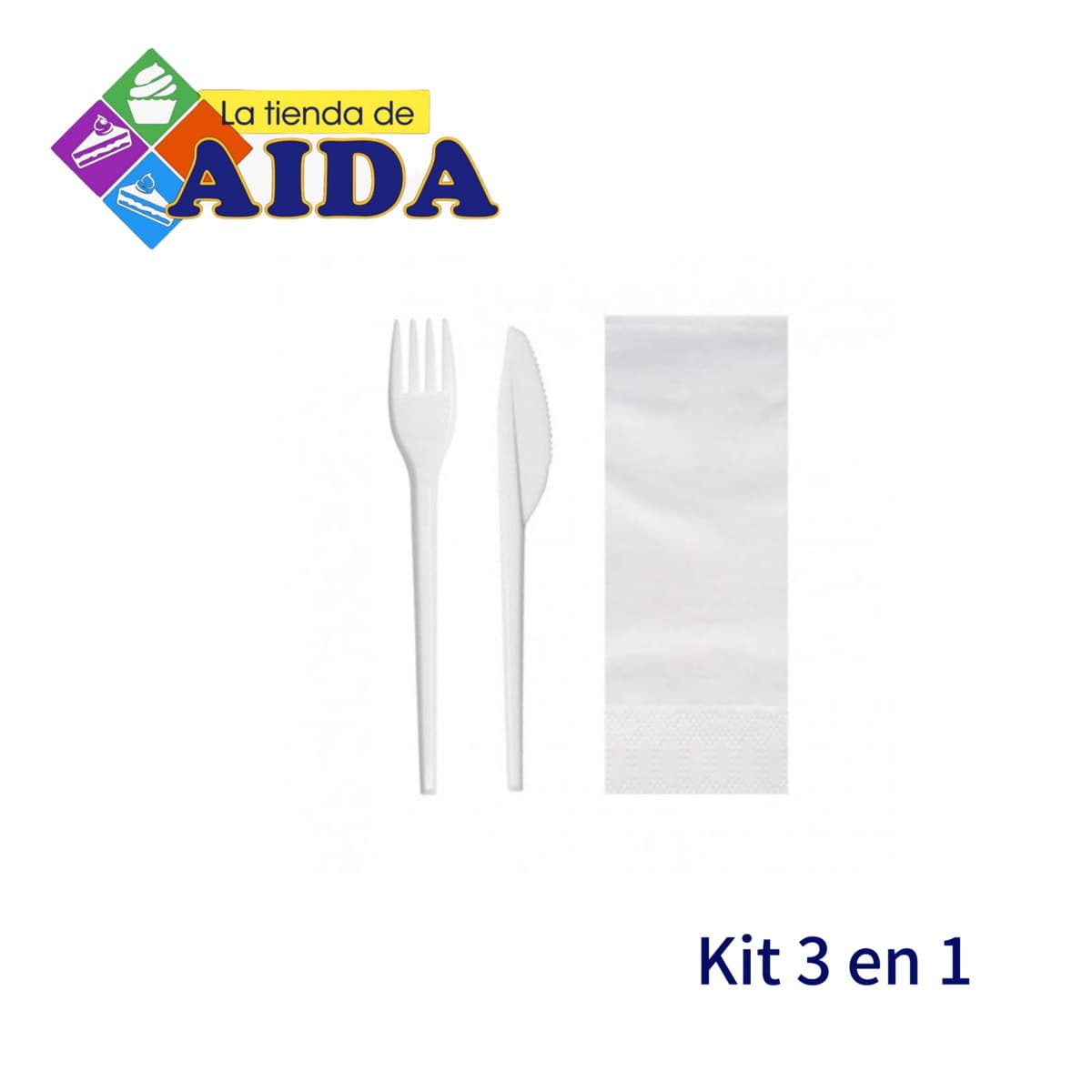 Kit 3 en 1 (tenedor, cuchillo, servilleta)