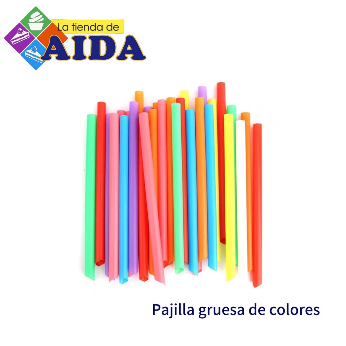 Pajilla gruesa de colores