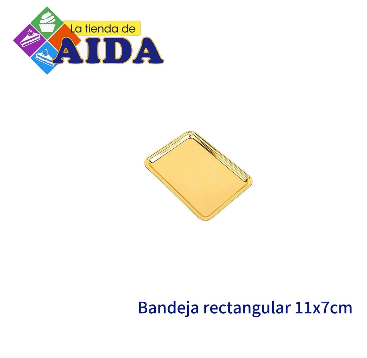 Bandeja rectangular 11x7cm