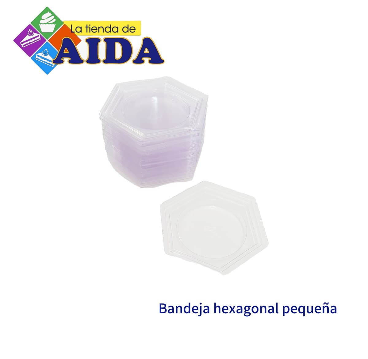 Bandeja hexagonal pequeña