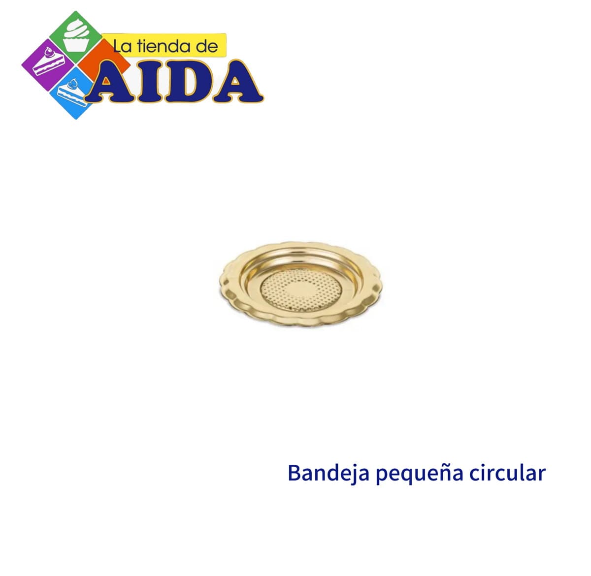 Bandeja pequeña circular calada