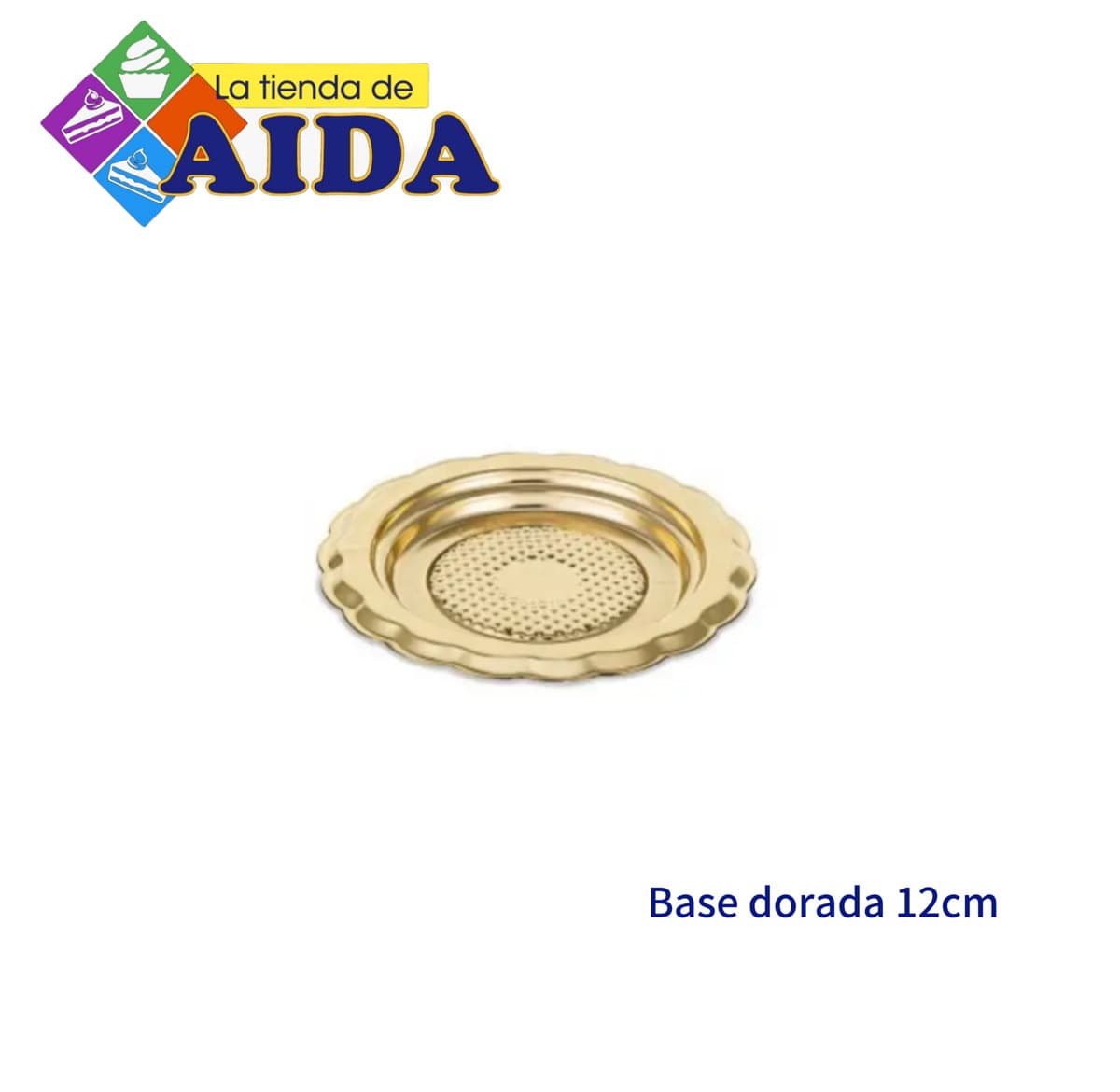 Base dorada 12cm