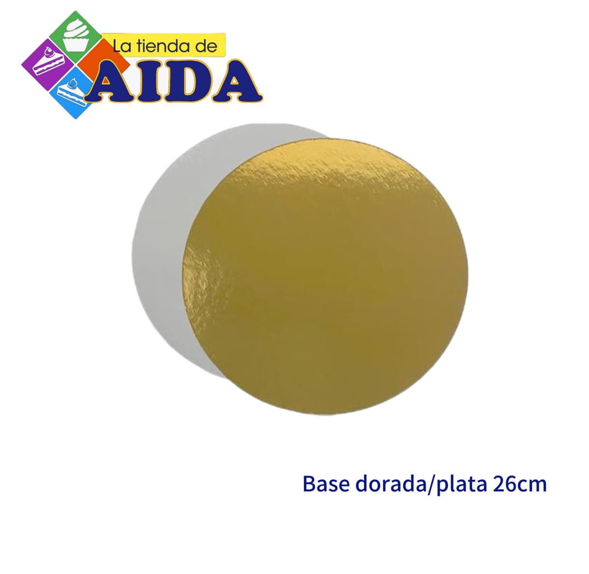 Base dorada/plata 26cm