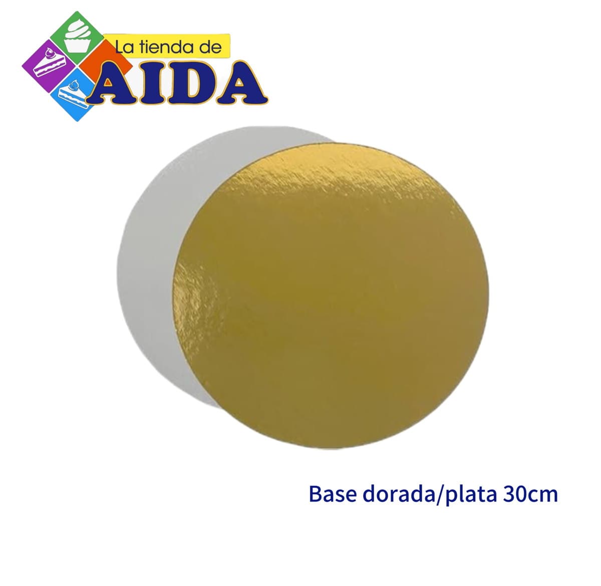 Base dorada/plata 30cm