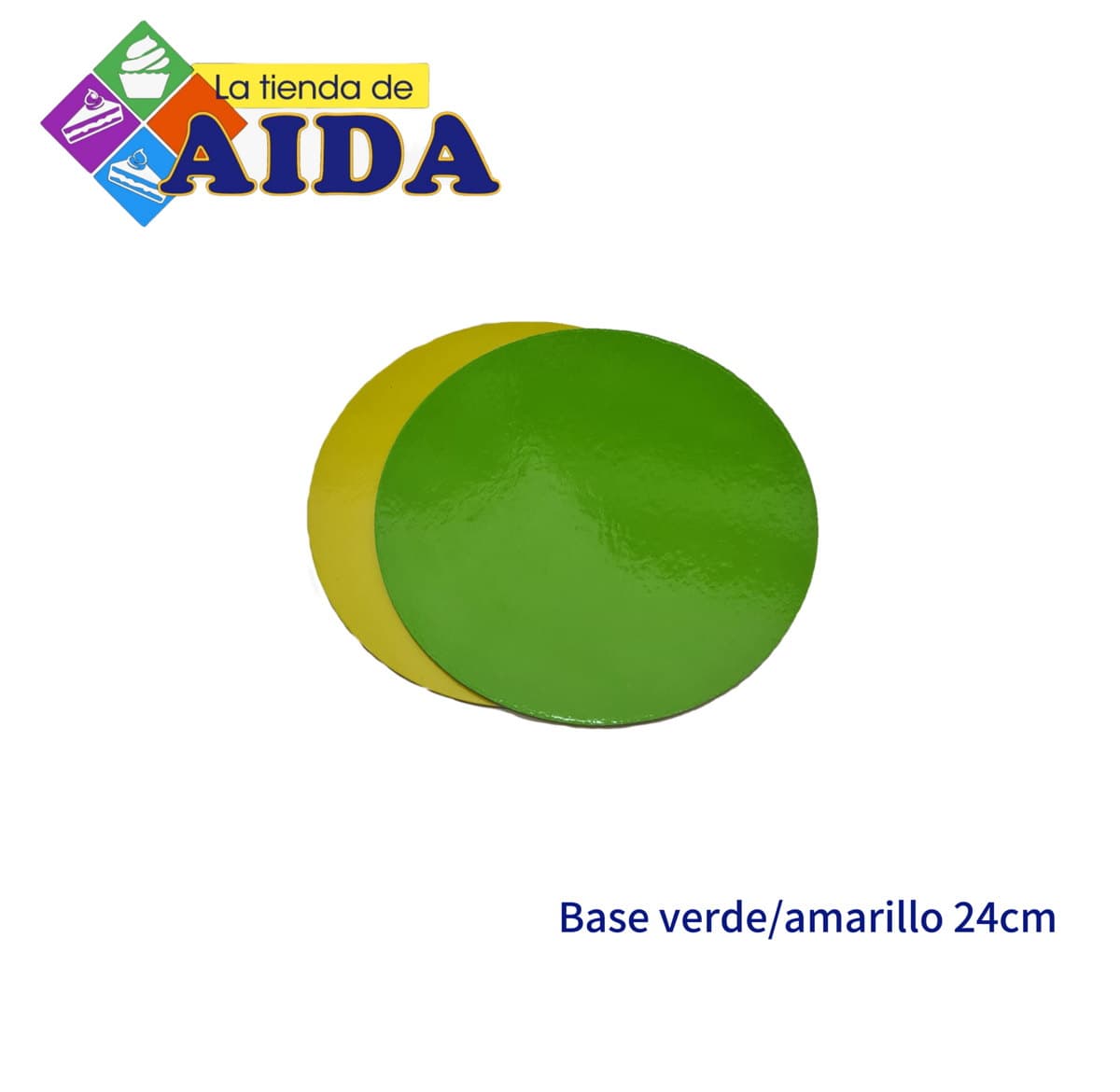 Base verde/amarillo 24cm