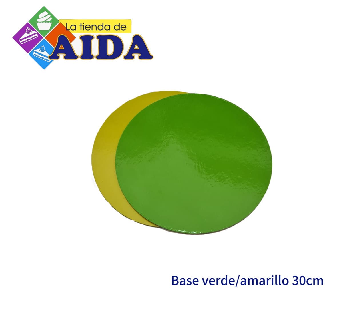 Base verde/amarillo 30cm