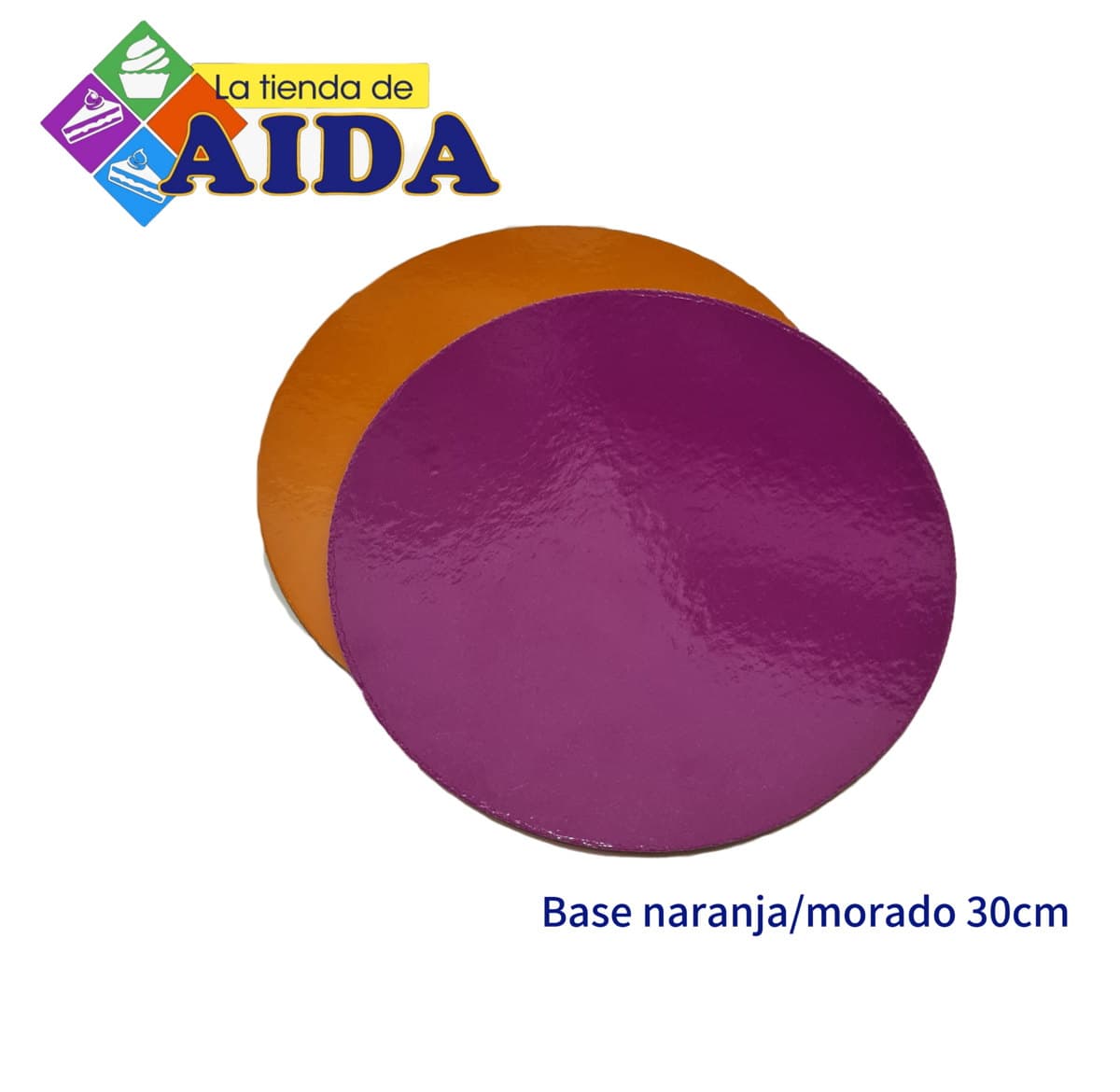 Base naranja/morado 30cm