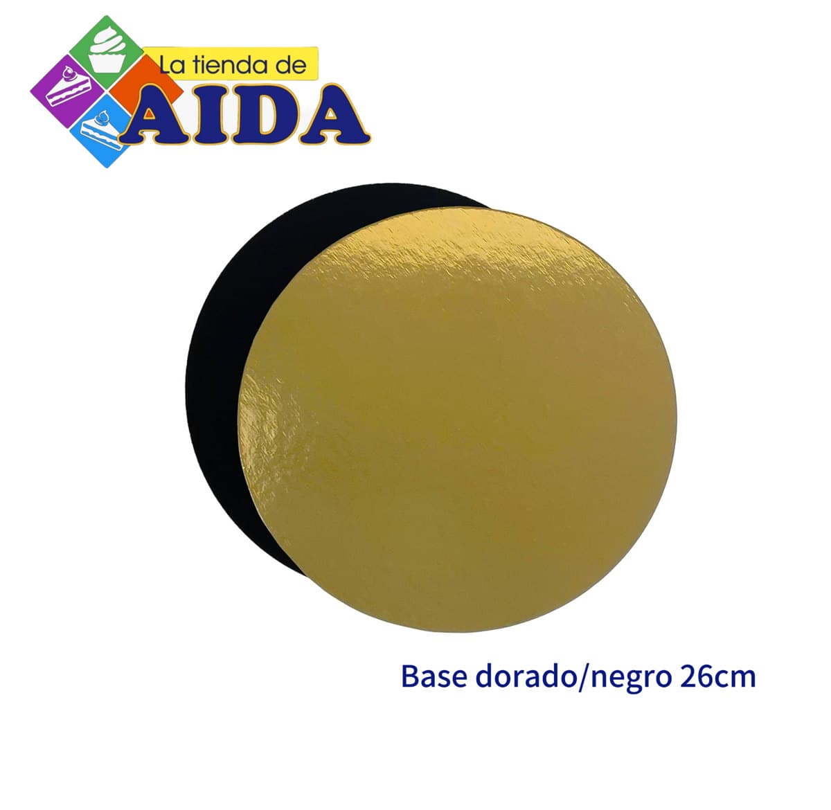 Base dorado/negro 26cm