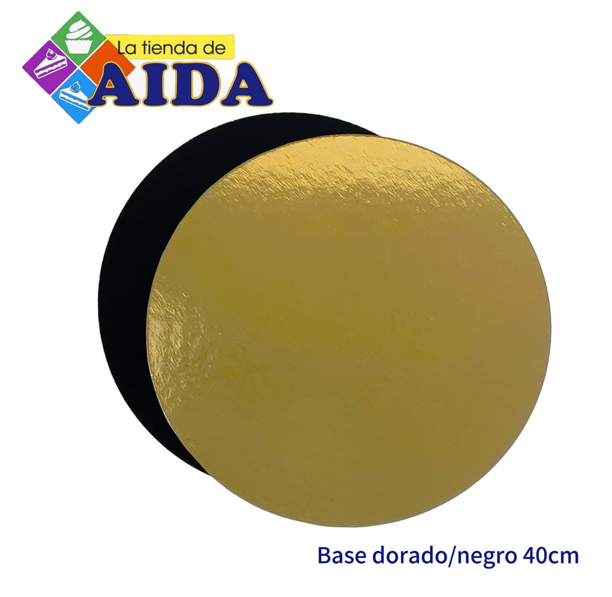 Base dorado/negro 40cm