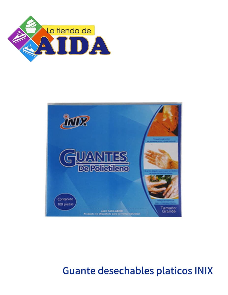 Guante desechables platicos INIX