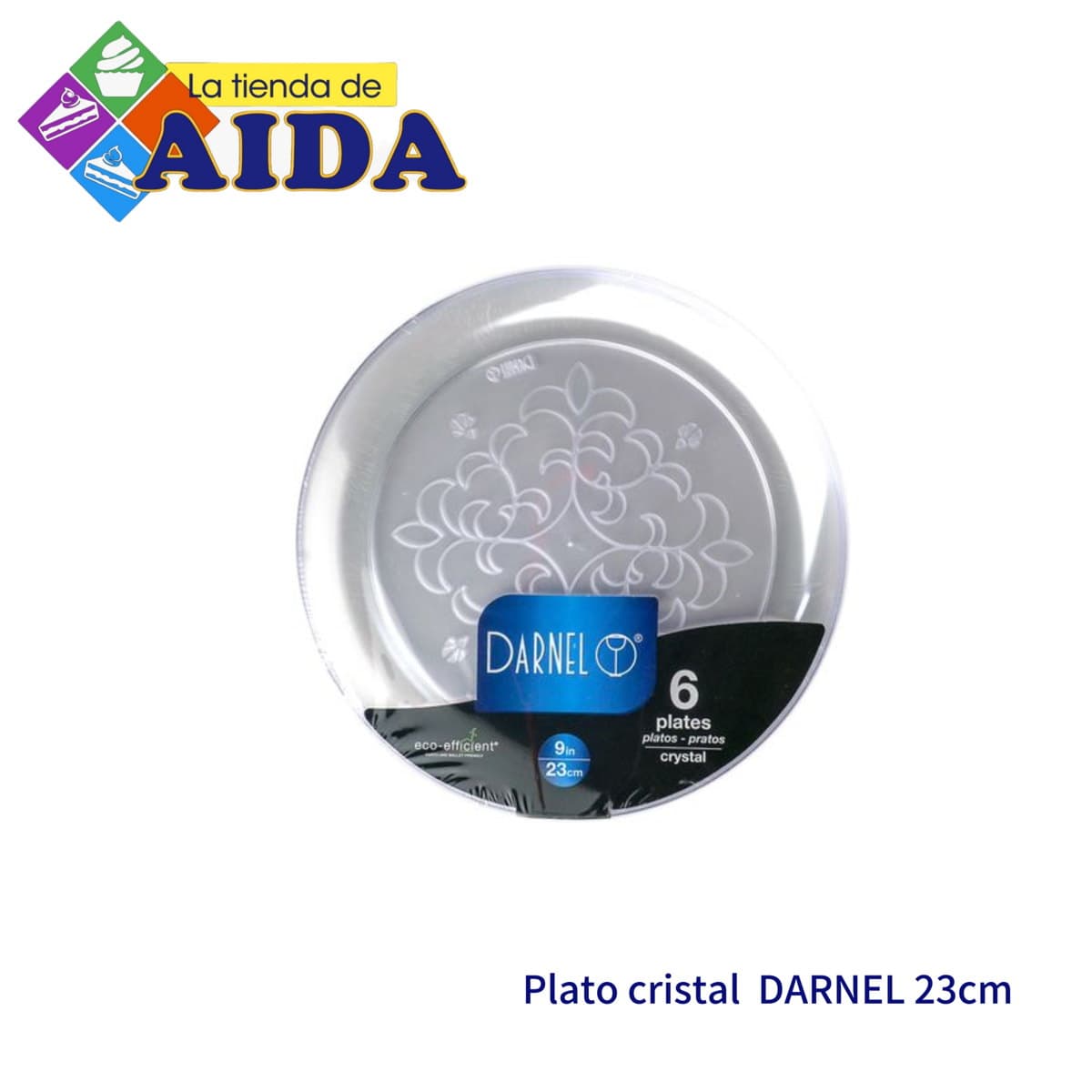 Plato cristal DARNEL 23cm