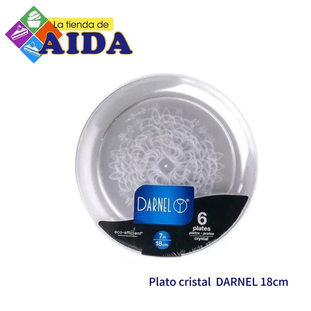 Plato cristal DARNEL 18cm