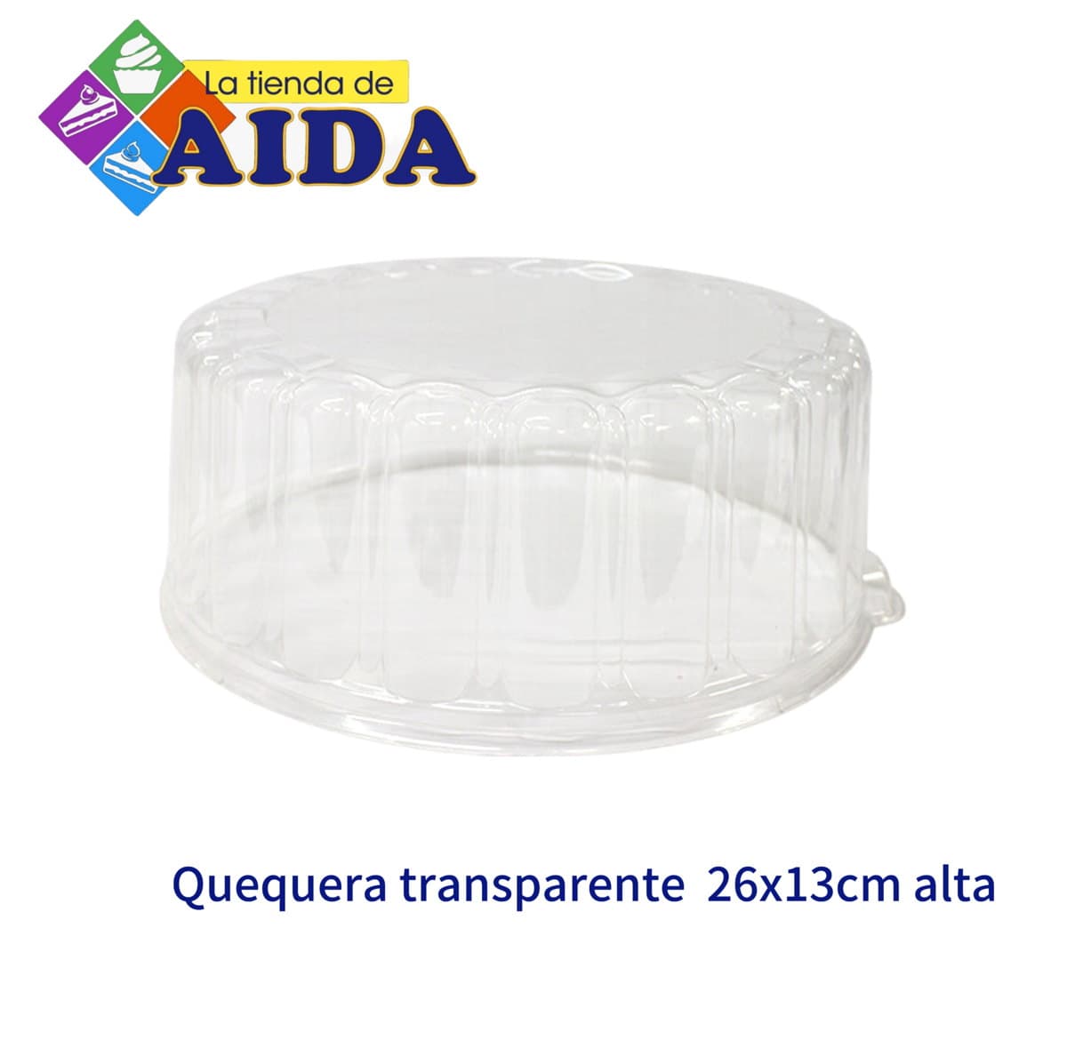 Quequera transparente 26x13cm alta