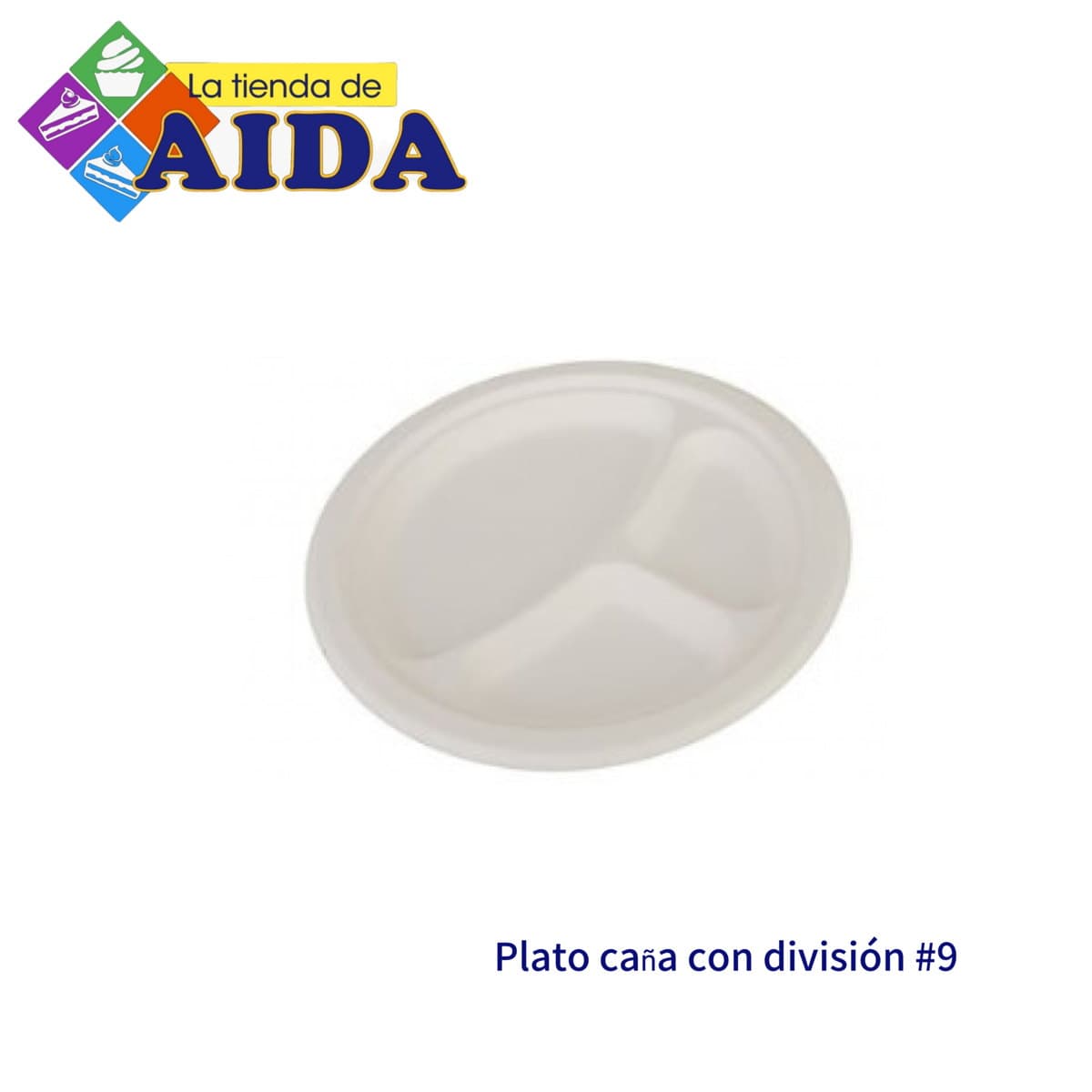 Plato caña con división #9