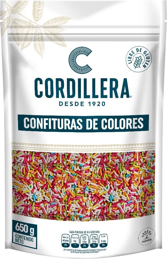 Confite palito multicolor Cordillera 650 g